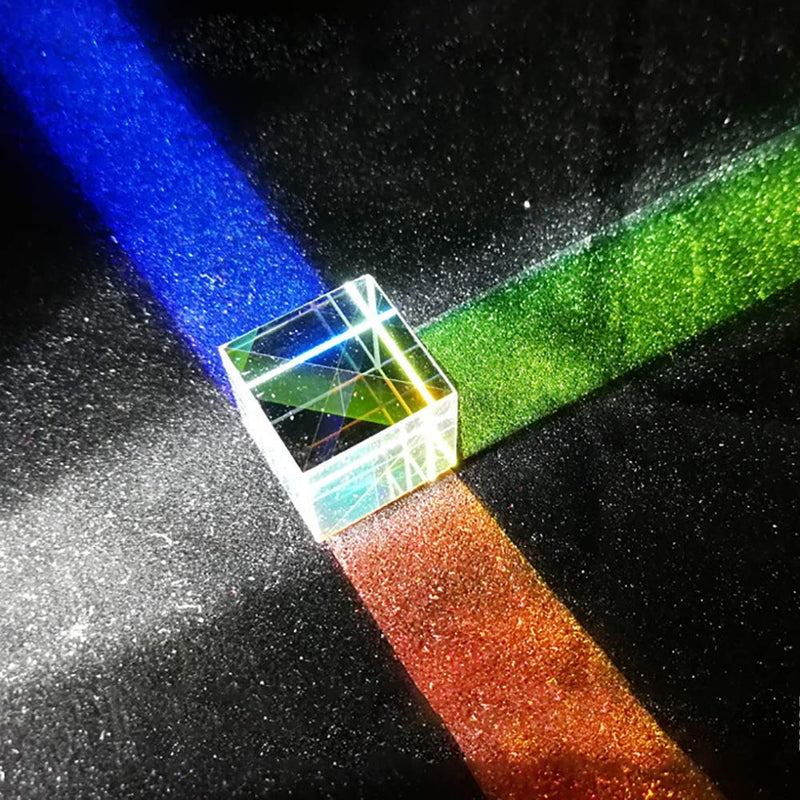 X-Cube RGB Prism Dispersion Prism for Physics and Decoration 1.33inX1.33inX1.33in(3.4x3.4x3.4cm)