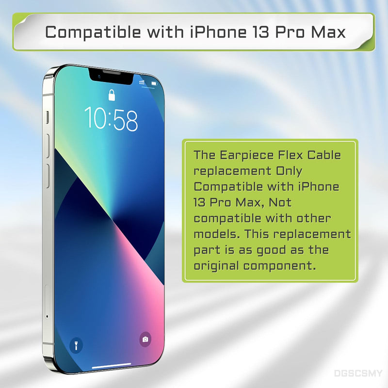  [AUSTRALIA] - for iPhone 13 Pro Max Earpiece Speaker Flex Cable Replacement 13ProMax OEM Repair Proximity Sensor Connector Complete Fix Tools Kit with Waterproof Sticker for A2641 A2643 A2644 A2645 A2484
