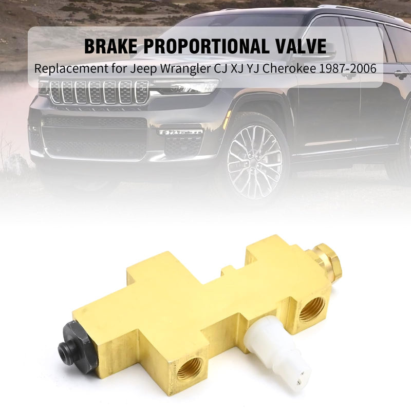 5083808AA Brake Proportioning Valve, Replacement for Jeep Wrangler CJ XJ YJ Cherokee 1987-2006, Replacement for Grand Cherokee 1994-1996, Replaces PV8796J 52009115