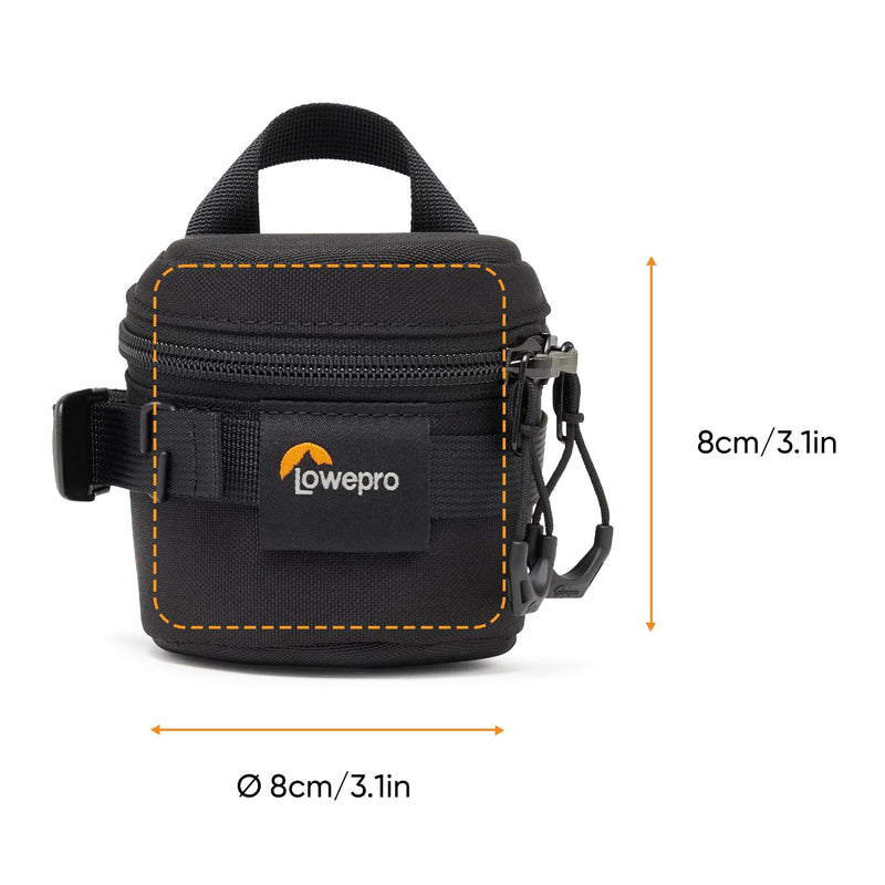 Lowepro ProTactic LCS 8 x 8 III Camera Lens Case, Camera Lens Pouch Bag, fits 50mm F/1.8, for DSLR and Mirrorless Cameras, Vol-0.3L Dim: 3.15x3.15x3.15in, Camera Bag, for Photographer/Videographer cm 8 x 8 III
