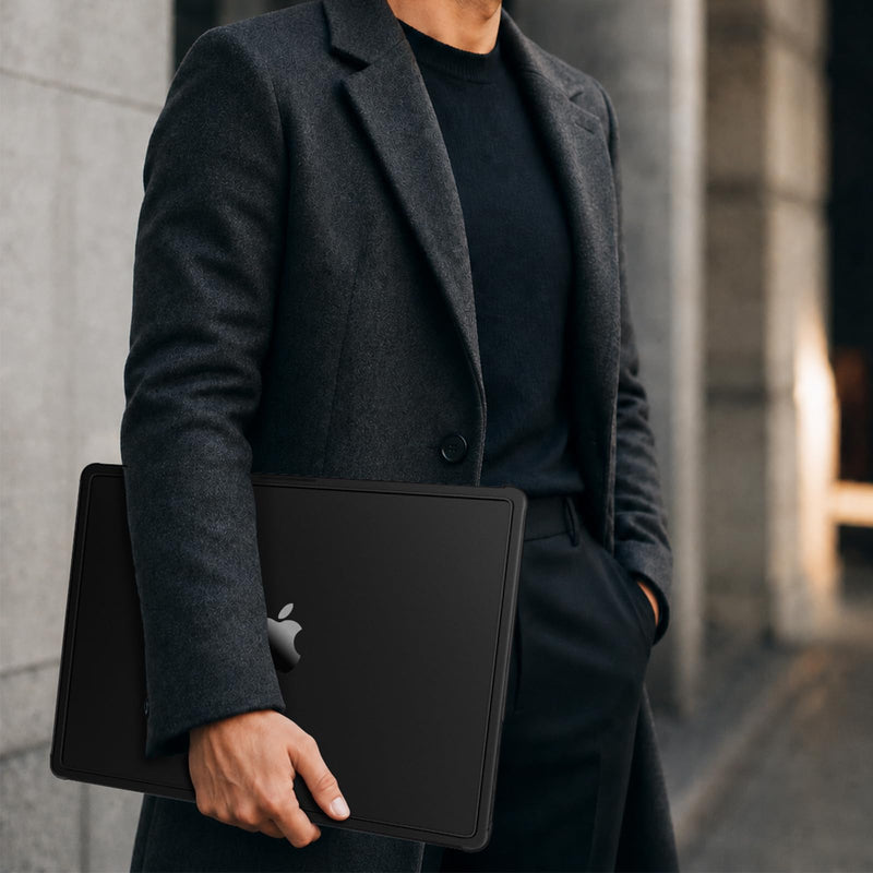 MOSISO Compatible with MacBook Pro 16 inch Case M5 M4 M3 M2 M1 2026-2021 | 4 in 1 Kit Matte Reinforced Corners Protective Hard Shell Cover for A3429 A3428 A3403 A3186 A2991 A2780 A2485, Black