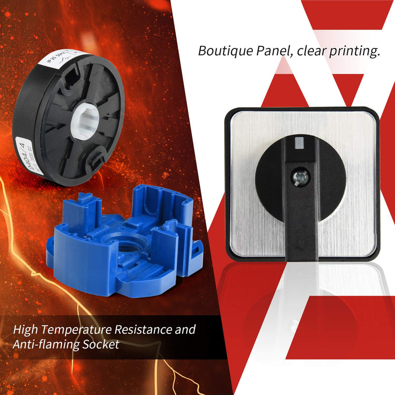 APIELE Changeover Selector Switch 63A 3 Position 16 Terminals Poles 440V Universal Rotary Cam Selector