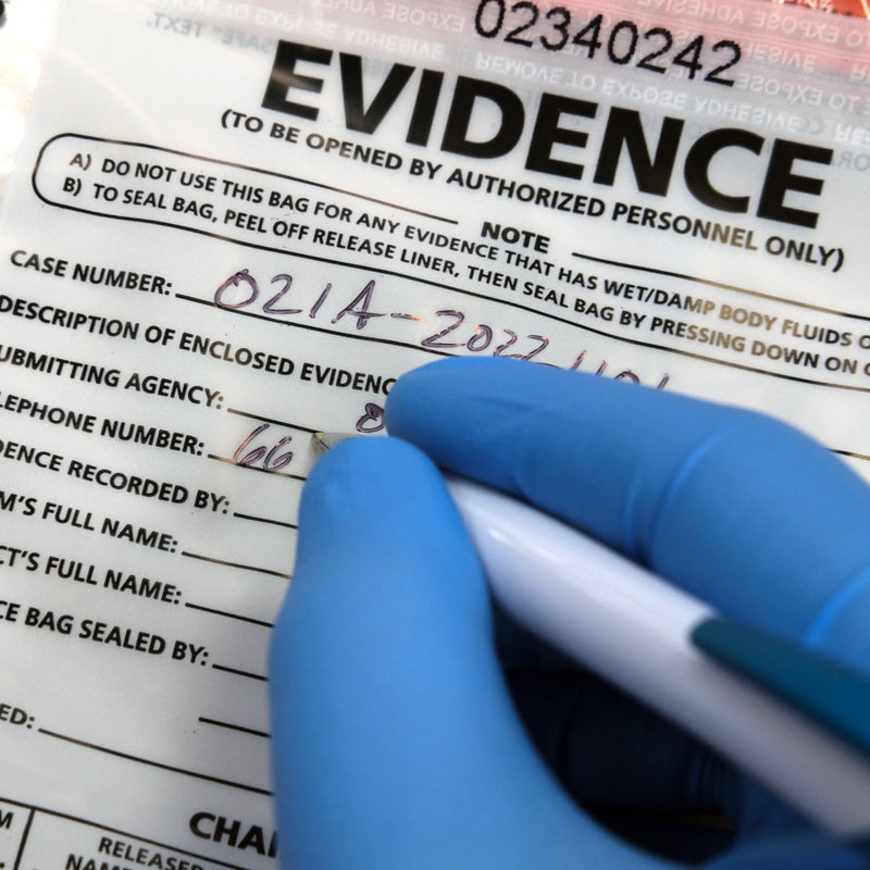 Small Plastic Evidence Bag, 6 x 10 inches, 100pk Small