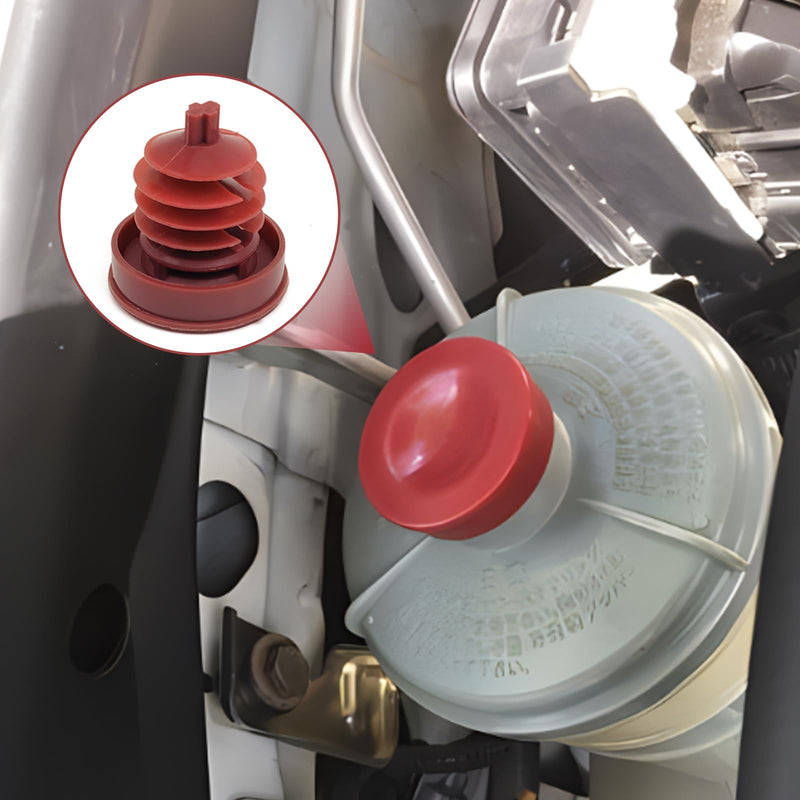 Hydraulic Power Steering Pump, Power Steering Pump Reservoir Cap Plug Cover, Red Reservoir Cap Plug Cover Compatible with Honda for Acura (Pack of 2)