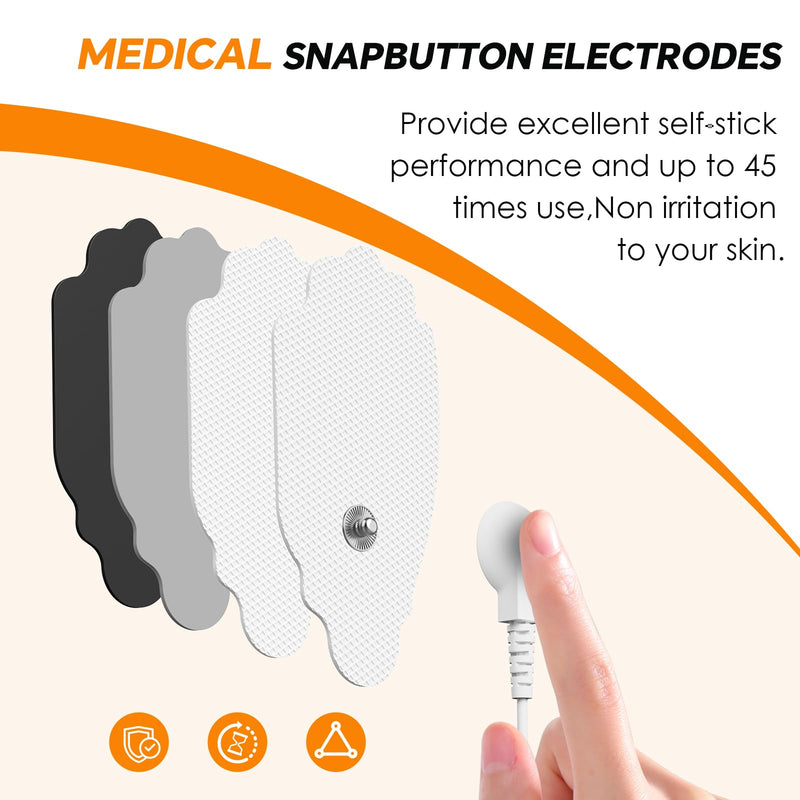 TENS Unit Muscle Stimulator 36 Modes, Rechargeable Dual Channel TENS Machine for Pain Relif Muscle Massager with 12 Premium Electrode Pads and Dust-Proof Storage Bag MH-1088