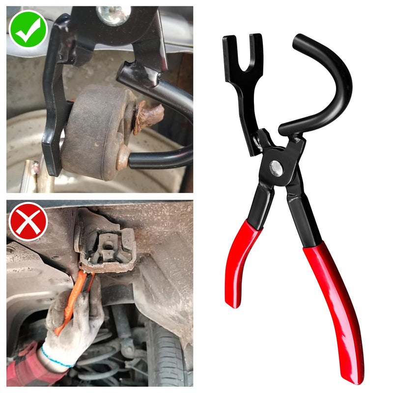 Exhaust Hanger and Rubber Bracket Separation Exhaust Pliers and 4 Hole Exhaust Hanger Rubber Kit, Universal Exhaust Insulators Muffler Hangers Removal Tool