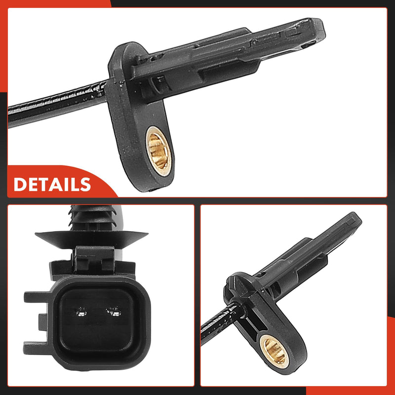 A-Premium ABS Wheel Speed Sensor Compatible with Tesla Models - Model 3 2017-2022, Model Y 2020-2022 - Front Driver and Passenger Side, 2-PC Set, Replace# 118876100A, 0265011597 Pack of 2