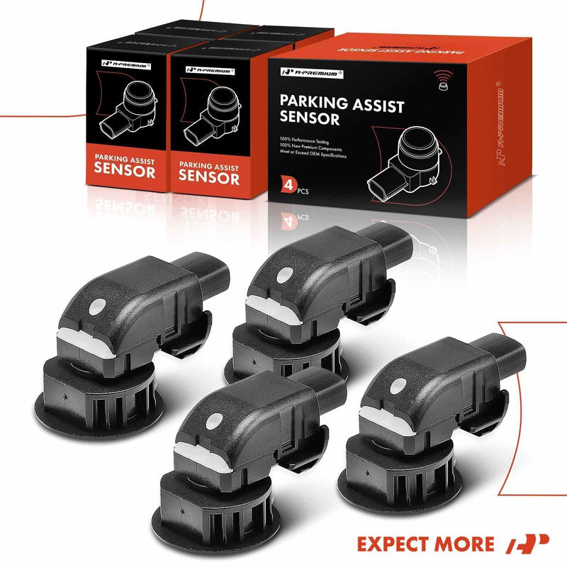 A-Premium 4-PC Rear Reverse Backup Parking Assist Sensor Car Bumper PDC Compatible with Select Toyota Models - FJ Cruiser 2007 2008 2009 2010, Replace# 8934133050 4-PC Set