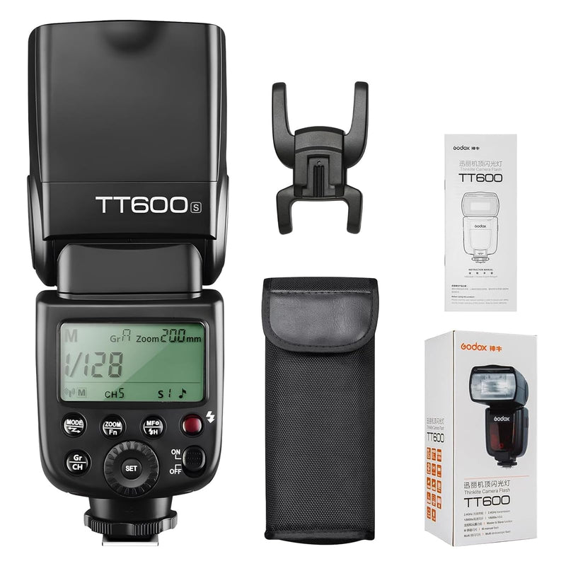 Godox TT600S GN60 2.4G Wireless Camera Flash Speedlite & Diffuser for Sony | Master/Slave GN60 Manual Flash, Support HSS when paired off camera with Godox X Trigger System for Sony Cameras Diffuser Kit for Sony MI Shoe