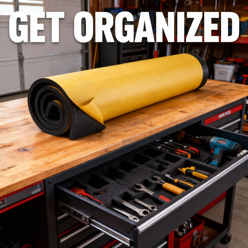 XCEL Marine Foam Roll with Self Adhesive - Black 60" x 16" x 1/2" Closed Cell Foam Rubber Water Resistant Padding Sheet - Home, Marine, Garage, Automotive, Crafts & Cosplay (Black, 60" x 16" x 1/2") 60" x 16" x 1/2"