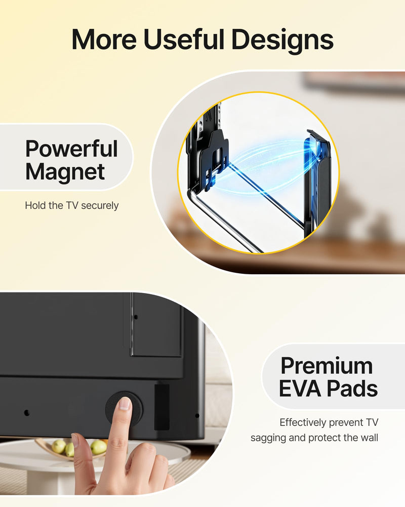 monTEK 0.35'' Ultra Slim TV Wall Mount for 50-100 Inch Flat & Frame TVs | up to 165 lbs, Low Profile Flush TV Mount, Micro Gap TV Bracket, Max VESA 850x800mm, Fits 16’’/18’’/24’’/32’’Studs 50-100 Inch TVs