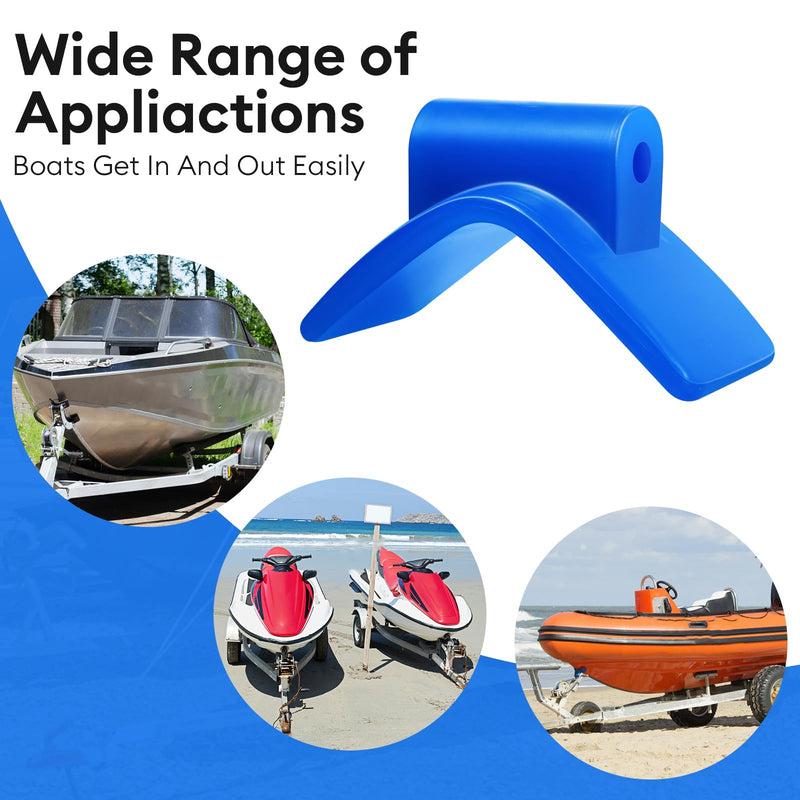 3" V Boat Trailer Roller Bow Stop Installation Aperture 1/2" Bow Stop for Boat Trailers Blue Bow Roller.