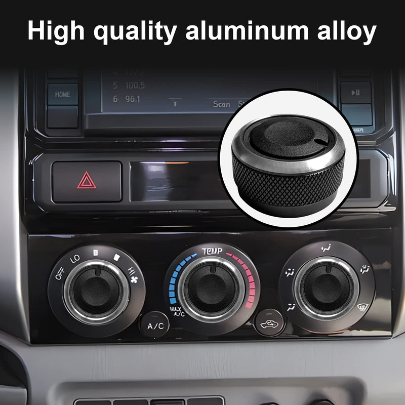 3Pcs Control Knob Heater A/C or Fan, Heater Air Conditioning Button Compatible with Toyota Tacoma Knob Toyota Tacoma Accessories 2005-2015