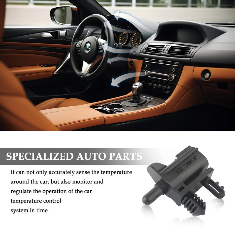Car Ambient Air Temperature Sensor Compatible with Ford Edge Explorer Lincoln,Professional Ambient Temperature Sensor,Air Temperature Sensor Car Accessories OEM#AU5Z-12A647-B,AU5Z12A647B