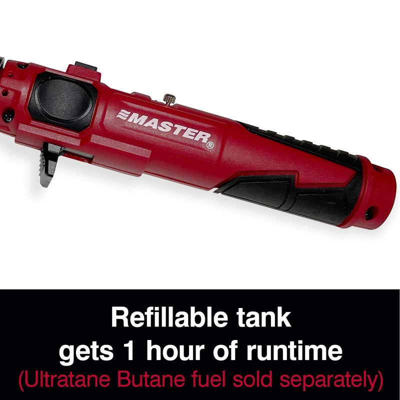 Master Appliance PI-20SiK Professional Cordless Butane Soldering Iron Kit [portable soldering station & heat tool] - Self-Igniting w/Adjustable Temperature - 680F - 820F, refillable with butane fuel