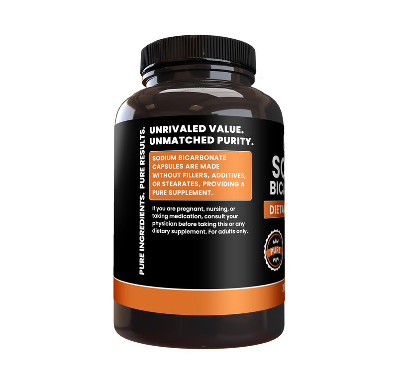Pure Original Ingredients Sodium Bicarbonate (365 Capsules) No Magnesium Or Rice Fillers, Always Pure, Lab Verified