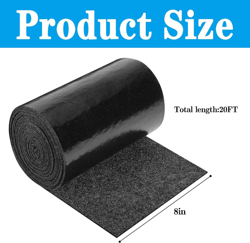DECOHS Boat Trailer Bunk Carpet - Marine Trailer Bunk Carpet - Trailer Boat Bunk Padding for Outdoor Boat Trailer Jet Ski Ramp Garage Dock 8inch x 20ft