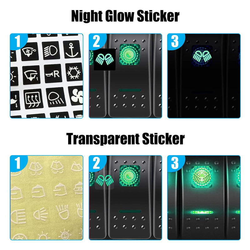 FXC Waterproof Marine Boat Rocker Switch Panel 6 Gang with QC3.0 USB & Type-C Slot Socket + Cigarette Lighter +LED Voltmeter with Overload Protection for Car Rv Vehicles Truck (6 Gang Green LED)
