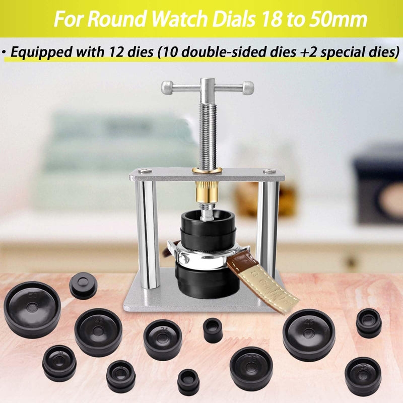 Watch Repair Kit, GLDCAPA Watch Press Tool Set, Watch Case Opener, Watch Battery Replacement, Watch Band Replacement Tool, Watch Repair Screwdriver, Watch Back Remover Holder, Spring Bar, Tweezers