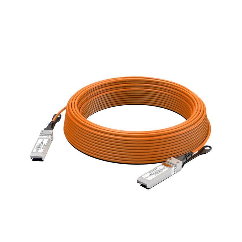 10G SFP+ to SFP+ Active Optical Fiber Cable Direct Attach Copper with Multi-Mode Fiber Cable for Cisco,MikroTik,Ubiquiti...Etc Switch(AOC 20Meters) 20M(65.6ft) AOC