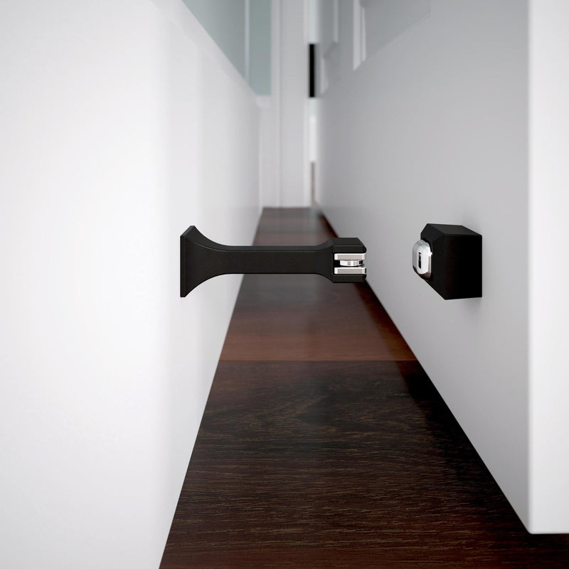 Franklin Brass Classic Edge (2-Pack) 3" Magnetic Door Stop Modern Gold Magnetic Door Catch Stoppers for Bottom of Door Holder to Keep Door Open Protects Wall Solid Rigid Magnet Door Stop B47313K-117-C 3 inches
