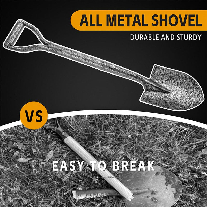 All Metal Shovels for Digging Gardening - 30in Small Shovel Spade with Short D Handle and Steel Blade - Perfect for Camping Planting Overlanding Cold Steel 2