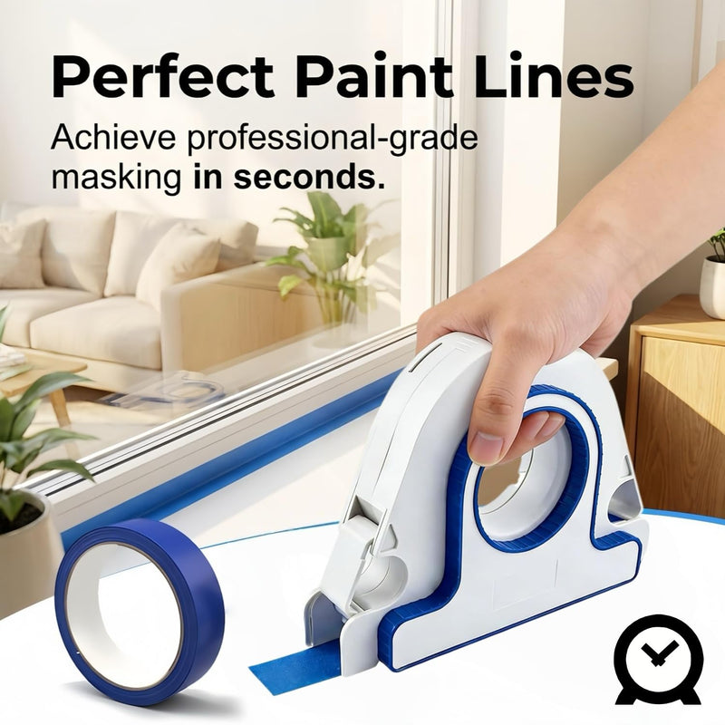 2026 Painters Tape Applicator, Masking Tape Dispenser with Scraper, Masking Paint Tape Applicator Set for Painting Trim, Wall and Floor Painting Includes one roll of Tape