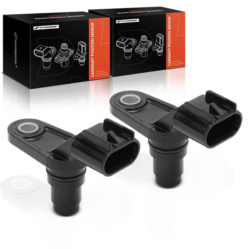 A-Premium 2-PC Engine Camshaft Position Sensor Compatible with Chevrolet Equinox, Malibu, Impala, Captiva Sport, HHR & GMC Terrain & Buick LaCrosse, Verano, Regal & Saab 9-5 & Saturn Aura & Pontiac G5