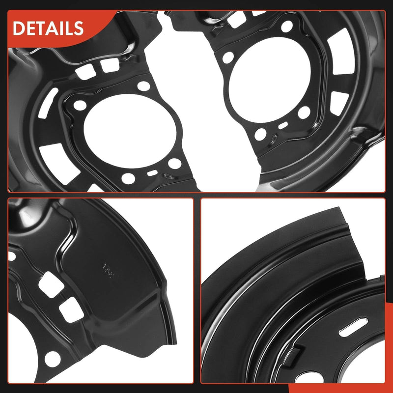 A-Premium Front Side Brake Dust Shield Compatible with Select Toyota and Scion Models - RAV4 2007-2018, Corolla iM 2017-2018, Prius V 2012-2017, tC 2011-2016, Mirai 2016-2020, iM 2016, 2-PC Set