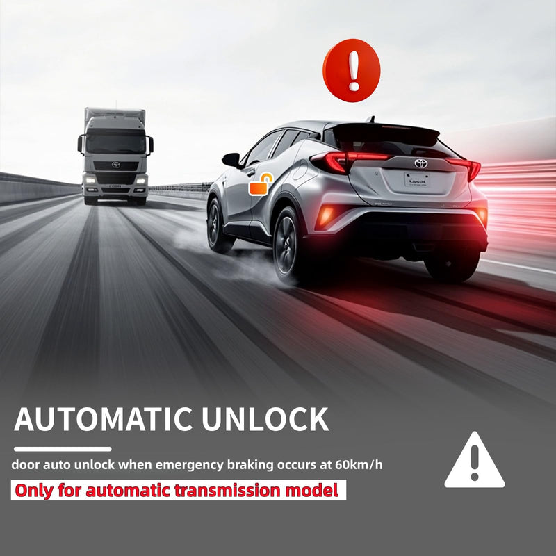 Smart Car Door Auto Speed Lock Unlock Module for Toyota Rav4 2010 2011 2012 2013 2014 2015 2016 2017 2018 2019 2020 2021 - OBD Plug and Play