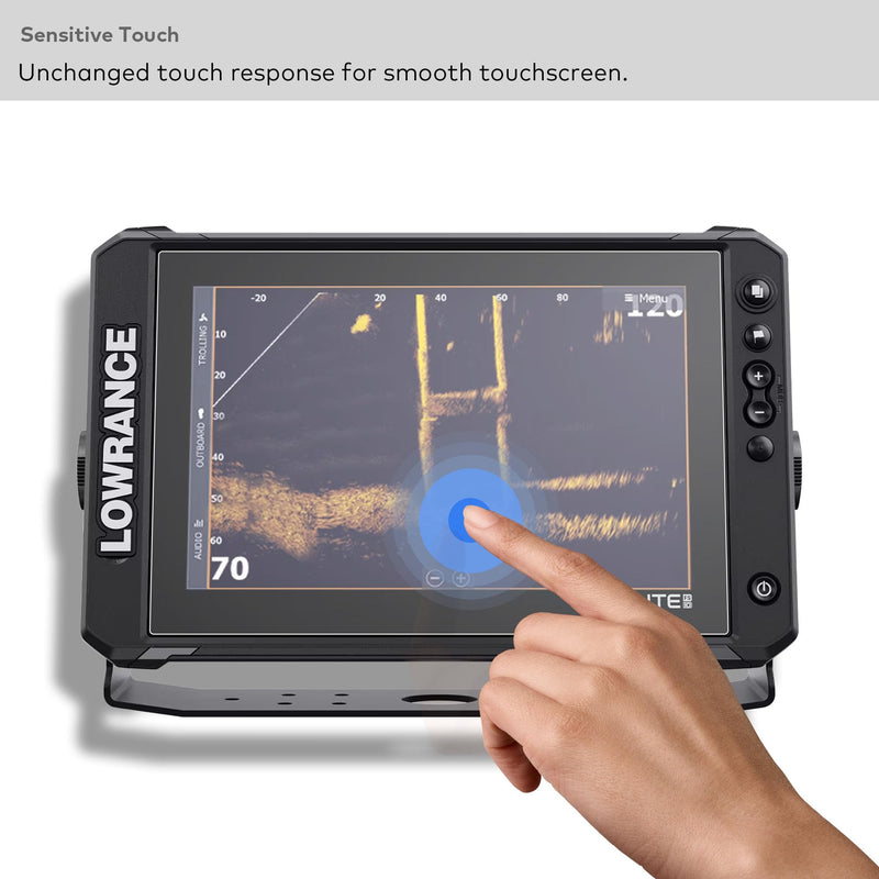 Premium Tempered Glass Screen Protector for Lowrance Elite FS 10 Inch Touchscreen Fish Finders Accessories Anti Scratch (HD Clear) Elite FS 10" - HD Clear