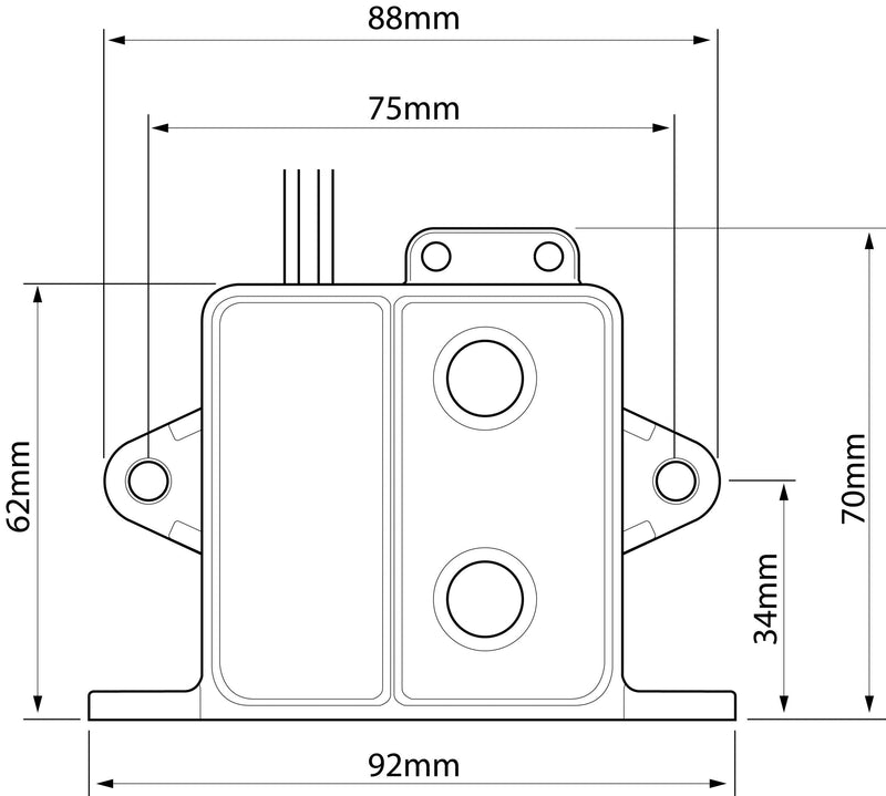 Whale Electric Field Sensor Switch, 12V or 24V, Suitable for Up to 20 Amps, BE9003