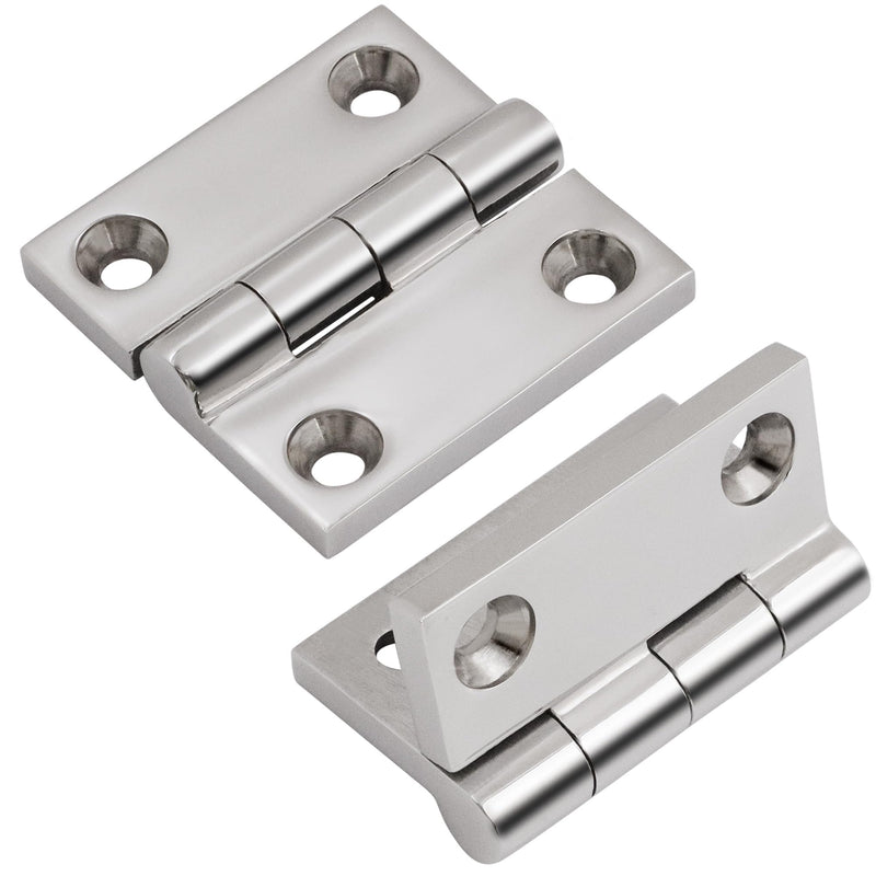 316 Stainless Steel Hinges Marine Grade 2" x 2" Heavy Duty Boat Hatch Hinge (50 mm X 50 mm) 4 Pack Casting Cabinet Door Hinge with Screws 2" x 2" 4 Pack