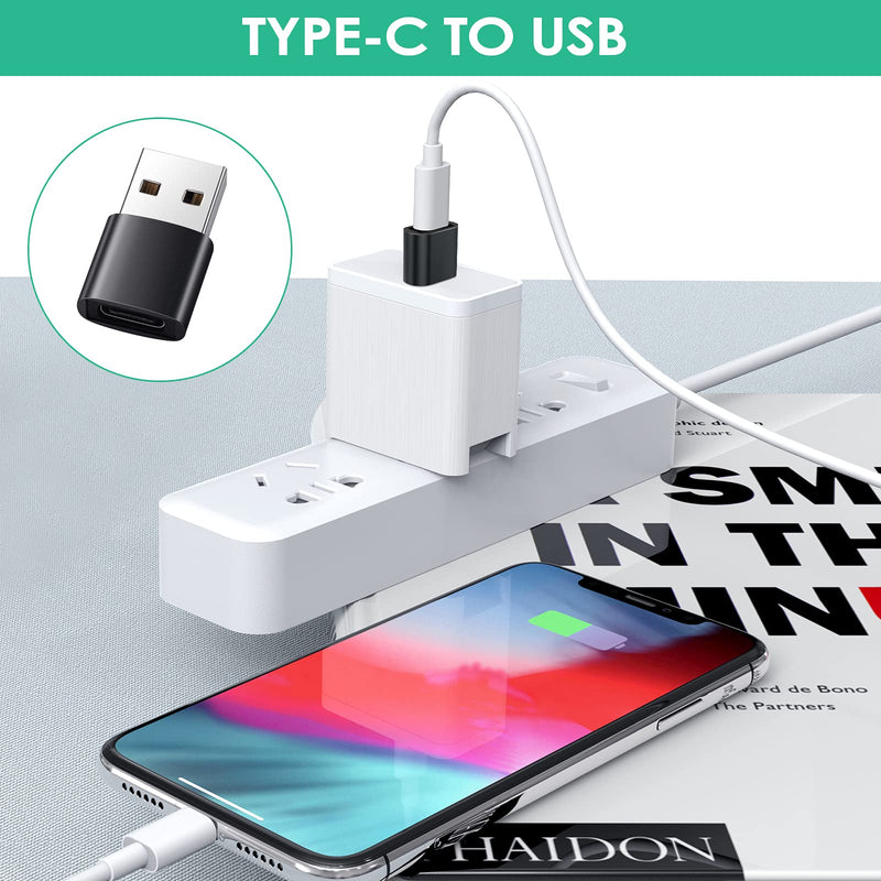 Type C to USB A,Type C Female to iPhone Male,Type C Female to Type C Male, iPhone Male toType C Female,Compatible iPhone 14 13 12 11 8,Laptop, PC, Power Bank and More Type C Devices C-A C-C