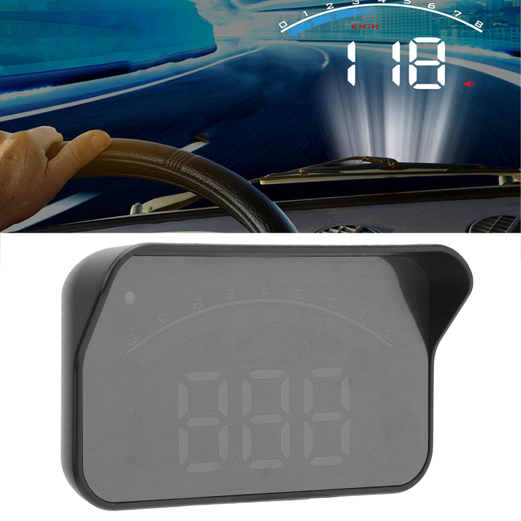 Car HUD Head Up Projector, Universal Car High Definition,Car Universal, Speed, Engine RPM,OBD HUD Windshield Projector Overspeed Security Alarm,OverSpeed Warning for All OBDII