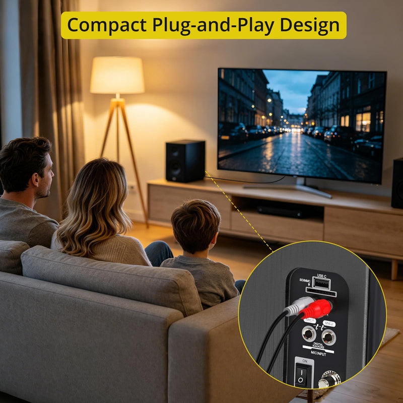 PROZOR 192kHz Optical to RCA Male Converter 6ft Cable | Built-in Audio Amplifier Chip Digital to Analog Audio Converter DAC Digital Audio Converter for HDTV Amp Blu-Ray DVD PS3 PS4