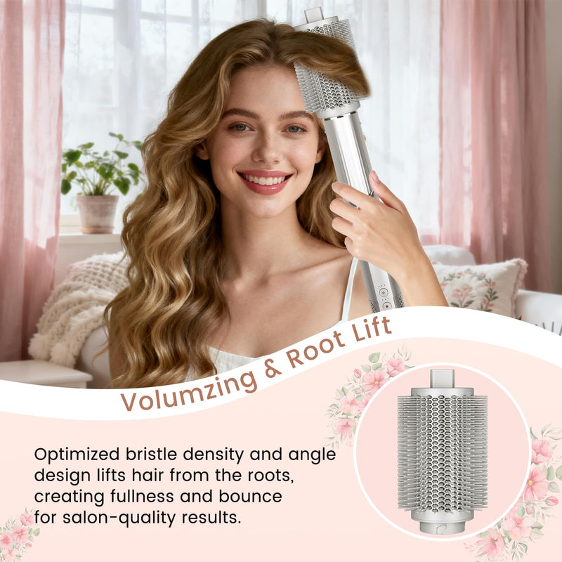 New Large Round Volumizing Brush for Shark Flex Style Attachments | 3-Inch Big Round Brush Compatible With Shark FlexStyle HD400 Series, Full Volume Curling & Smooth Blowout Styling Tool