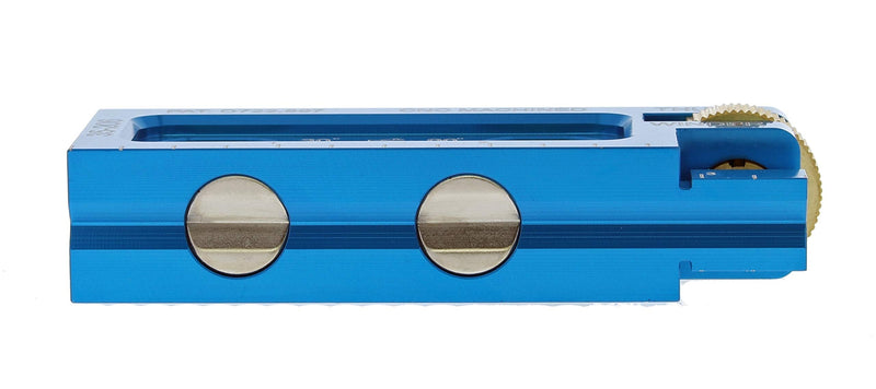 IDEAL Electrical 35-206 Electrician Level CNC Machined Aluminum Level with 2 Acrylic Vials, Magnetic Jaw, Thumb Winder,Blue 2 Vial