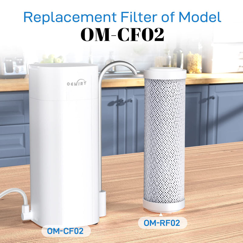 Replacement Filter for OM-CF02 / OM-CF04 Countertop Water Filter, Lasts Up to 9 Months, 1 Pack