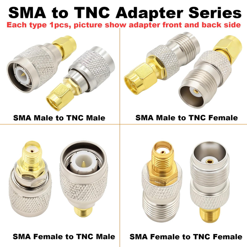SMA Adapter Kits 20-Pack, SMA to BNC, UHF, TNC, N, F (PL259/SO239) Male Female Connectors, RF Adapter Coaxial Adapter Set for RTL-SDR Dongles, Ham Radio Antenna & RF Testing and so on