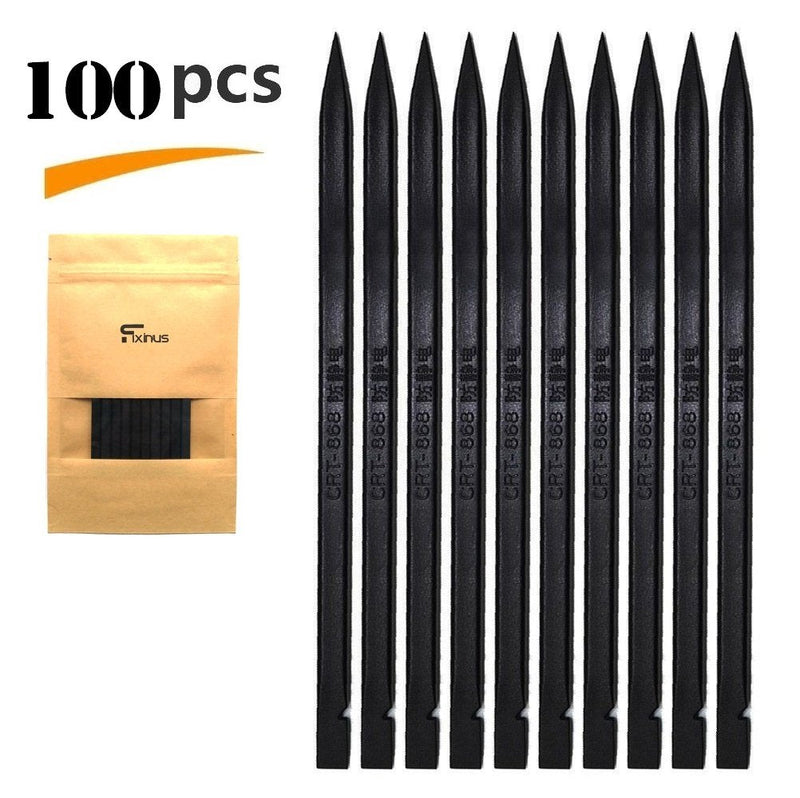 100 Pieces 5.91 Inches Professional Nylon Spudgers Open Pry Bar for Repairing Laptop iPhone iPad Smartphone PC Black Stick Prying Tools 100