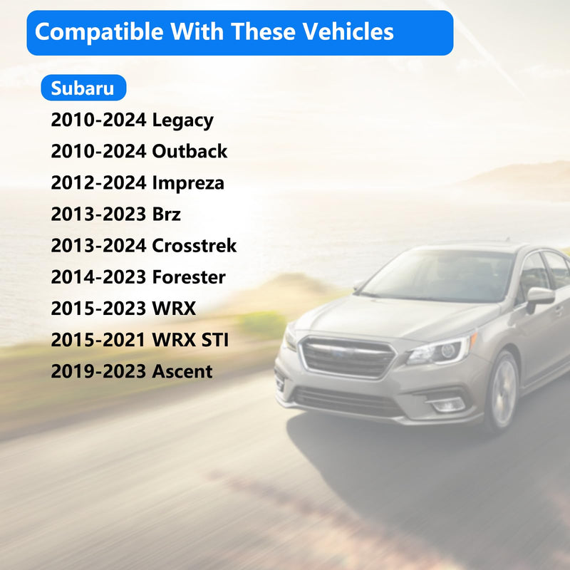 Gas Cap, Fuel Tank Cap Fit for Subaru, 2010-2024 Outback Impreza Legacy, 14-23 Forester, 13-23 Brz, 13-24 Crosstrek, 15-23 WRX, 19-23 Ascent gas caps, Replace 42031AJ000 42031FJ000 42031FJ001