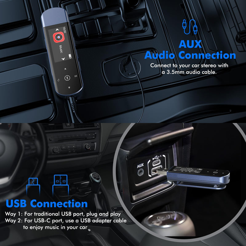 RUIZU 32GB USB MP3 Player with Bluetooth 5.3 & Clip for Sports Running | Portable Music Player, USB MP3 Player Stick with FM Radio, Voice Recorder, Digital Audio Shuffle Repeat, Phone File Transfer