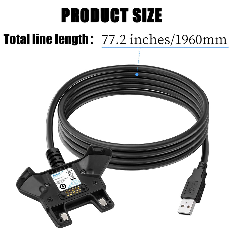 Sicimly TC77 USB Charger Cable for Zebra TC77 TC70 TC72 TC75 TC75X TC70X TC55 TC720L TC75EK TC75AH TC75GK TC700H TC700K TC77HL,CBL-TC7X-USB1-01;Scanner,Data Transfer 1pcs