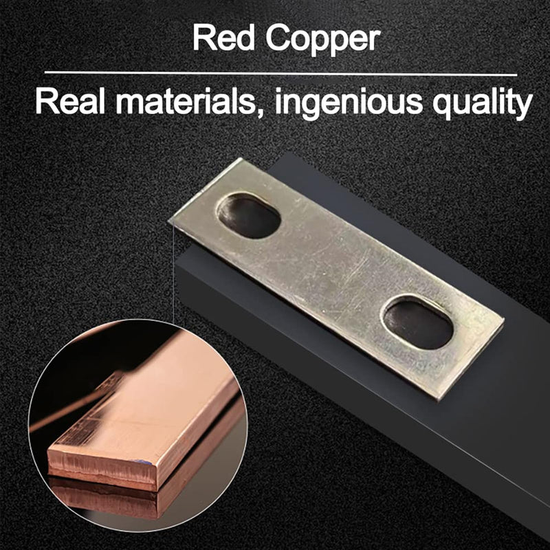 20PCS Pitch Row 2.83IN 2mm Thick Bus Bars Connector red Copper Nickel-Plated for Lifepo4 Cell 3.2V 50Ah 117ah 304ah 280ah 302ah Lithium Battery Busbar (20, Pitch Row 2.83IN) 20