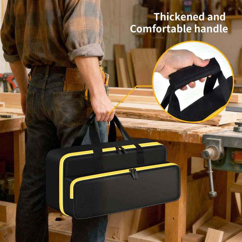 Tool Bag for DEWALT DCS380B 20V MAX Reciprocating Saw, for Makita JR184DZ / JR189DZ, Universal Storage Organizer with Battery Slot & Large Pocket for Charger, Blades, Accessories - Case Only