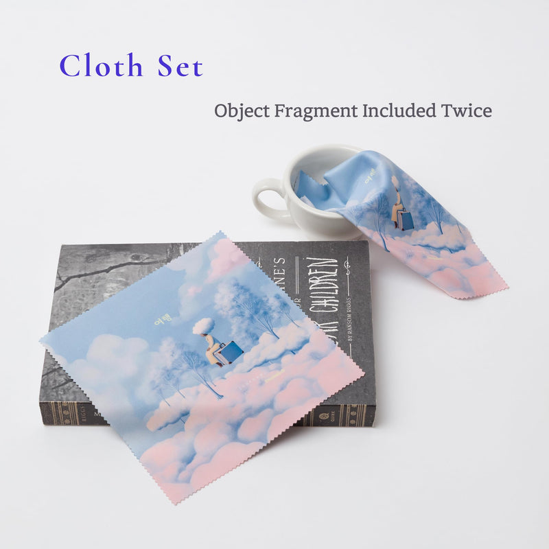 Artistic Microfiber Cleaning Cloth (2-Pack) – Cloud Wonderland Series 01: Suitcase (Journey) Journey