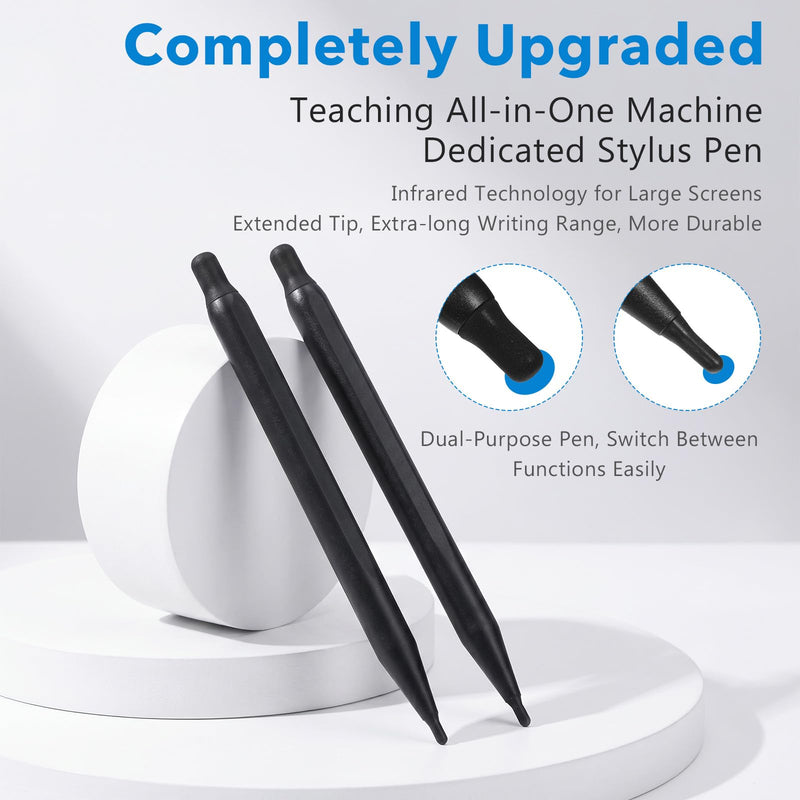Whiteboard Stylus Pens for Touch Screens Smartboard 2 Pcs | High Sensitivity Precision 2 in 1 Electronic Screen Writing Pens Touchscreen Stylu for Home Office Infrared Touch Screen