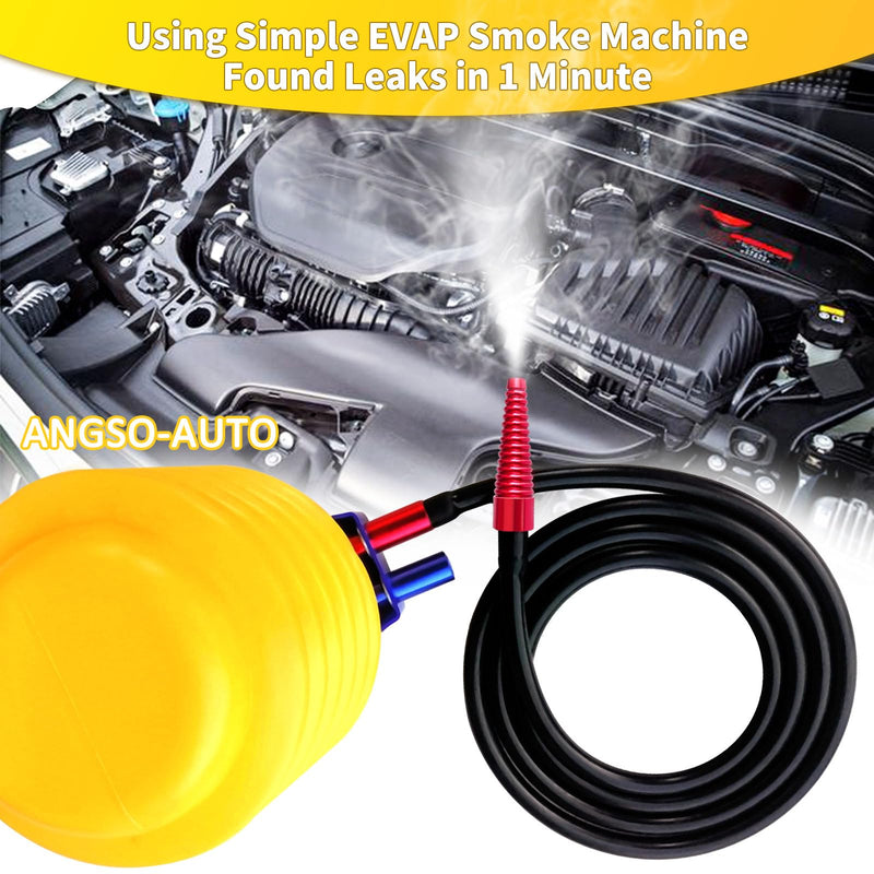 Manual Hand Smoke Pump Automotive Smoke Machine Leak Detector EVAP Vacuum Diagnostics Tester Battery & Fluid Free