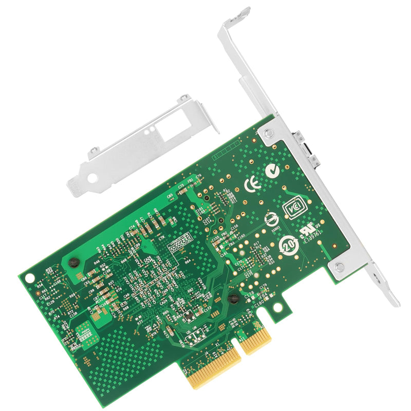 Vogzone 10Gb PCI-E NIC Network Card for Intel X520-DA1/ E10G42BTDA,100MbE/1GbE/10GbE Single SFP+ Port, with Intel 82599EN Chip,10GbE PCI Express 2.0 X4 Ethernet Adapter Support Windows/Linux/VMware